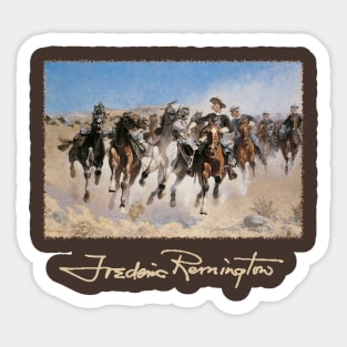 Cowboys by Frederic Remington Sticker